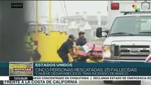 Incendio en barco de EE.UU. causa 25 muertos y 9 desaparecidos