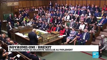 Boris Johnson perd sa majorité au Parlement pendant son discours