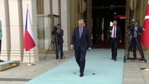 Cumhurbaşkanı ankara - recep tayyip erdoğan, çek cumhuriyeti başbakanı andrej babis'ı resmi törenle...