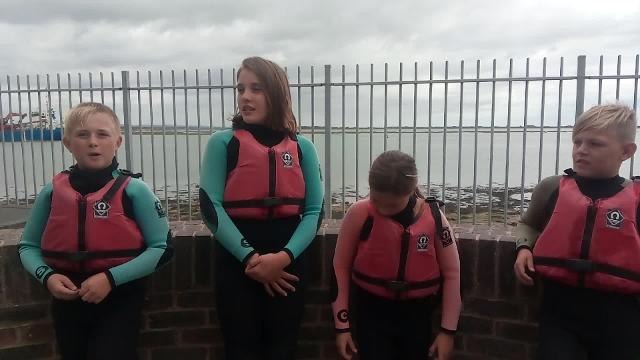 Children conquer fears while having fun in the sun