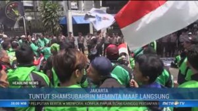 Ratusan Ojol Demo di Kedubes Malaysia