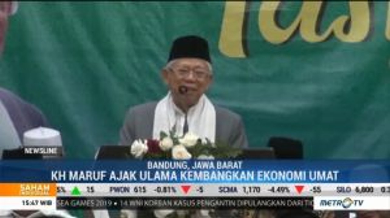 Maruf Amin Ajak Ulama Kembangkan Ekonomi Umat Melalui Pesantren