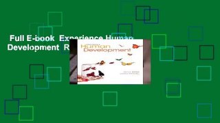 Full E-book  Experience Human Development  Review