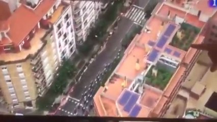 El helicóptero de La Vuelta descubre una plantación de marihuana