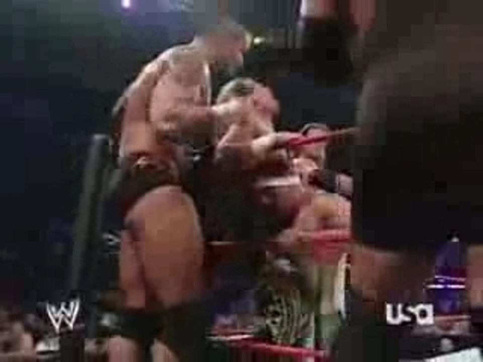 Cena & HBK &HHH &FLAIR Vs Rated rko & big show&kenney part2