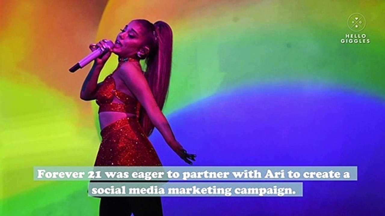 Ariana Grande is suing Forever 21 for a whopping $10 million
