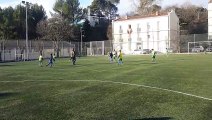 U11 fc sabine en jaune et vert vs jacou clapier