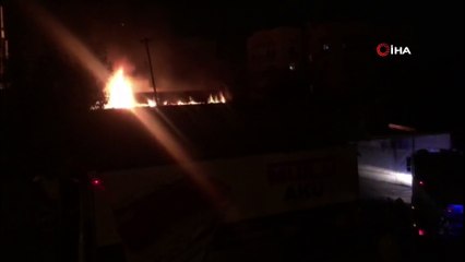 Başkent’te iş yerinde korkutan yangın