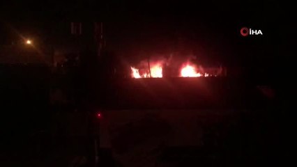 Başkent'te iş yerinde korkutan yangın