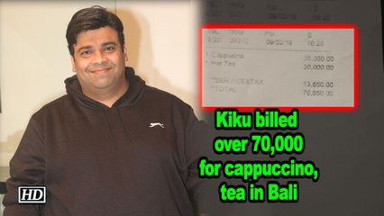 Kiku billed over 70,000 for cappuccino, tea in Bali