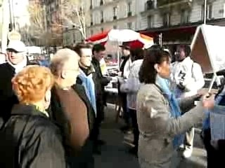 Visite de Patrick Devedjian - L'arrivée sur le Marché