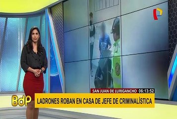 SJL: ladrones intentan robar en casa del jefe de criminalística