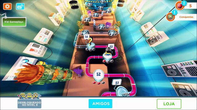 Jogos Para Crianças - Meu Malvado Favorito Minion Rush: Fase 54 a 56