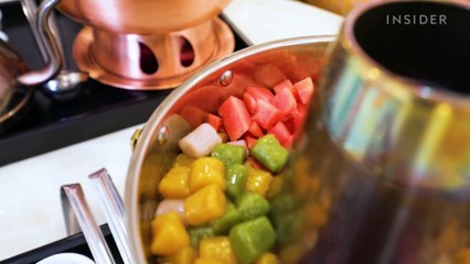 What bubble-tea hot pot tastes like