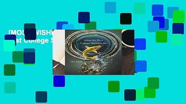 [MOST WISHED] What the Best College Students Do