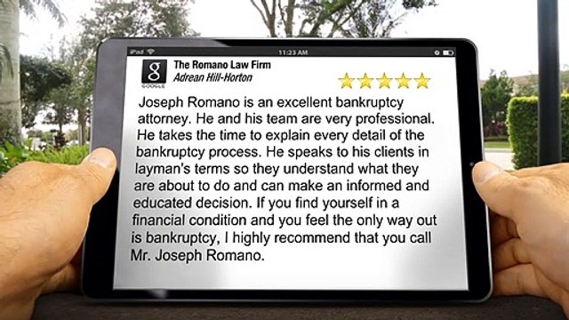 The Romano Law Firm Cleveland Exceptional Five Star Review by Adrean Hill-Horton (216) 621-7777