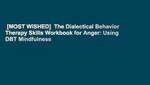 [MOST WISHED]  The Dialectical Behavior Therapy Skills Workbook for Anger: Using DBT Mindfulness
