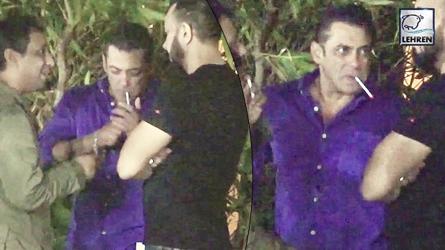 Salman Khan And Atul Agnihotri Caught Smoking In Public