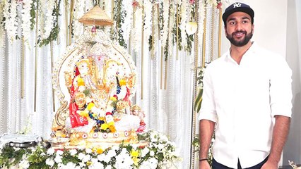 Mizaan Jaffrey spotted at Ajay Kapoor's Ganpati Darshan;Watch video | FilmiBeat