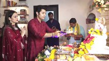 Sharadh Malhotra gives emotional vidaai to Ganpati Bappa; Watch video | FilmiBeat