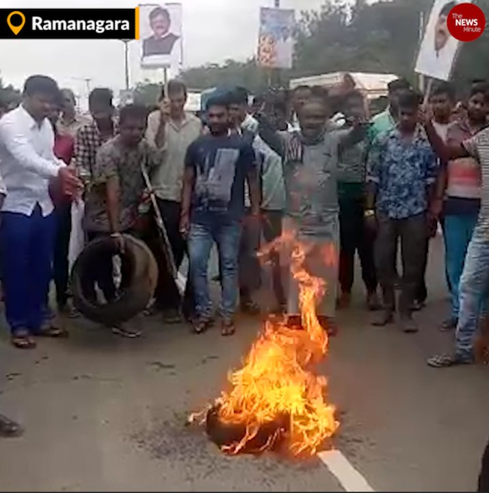 Protests erupt in Karnataka after arrest of Congress leader DK Shivakumar