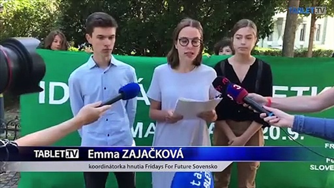 ZÁZNAM: Brífing študentského klimatického hnutia Fridays For Future Slovensko