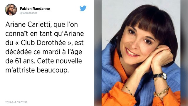 Ariane Carletti ( Club Dorothée ) est morte