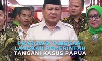 Prabowo Dukung Langkah Pemerintah Tangani Kasus Papua