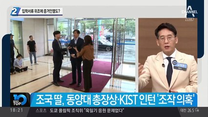 조국 딸 입학서류 위조에 증거인멸도?