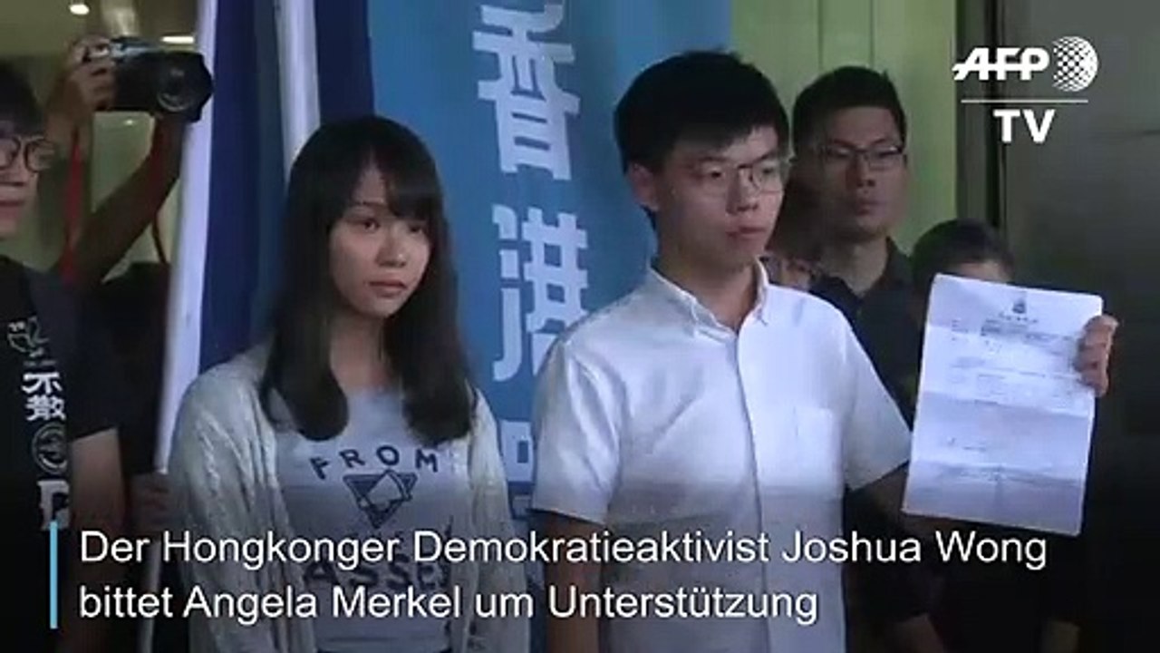 Hongkonger Aktivist Wong bittet Merkel um Unterstützung