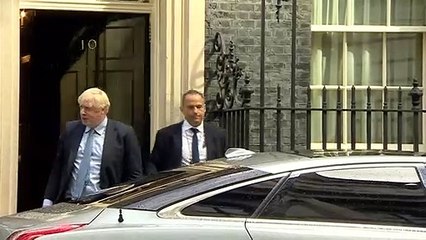 Boris Johnson departs Downing Street for Parliament