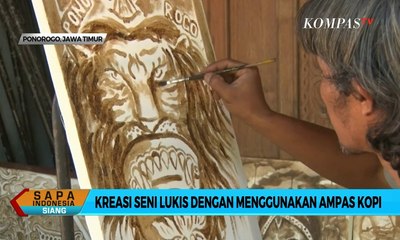 Tak Hanya Diminum, Seniman ini Sulap Kopi jadi Lukisan