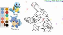 Coloration Tortue - Blastoise Pokémon | Peindre pour les jeunes enfants et dessiner pour les enfants