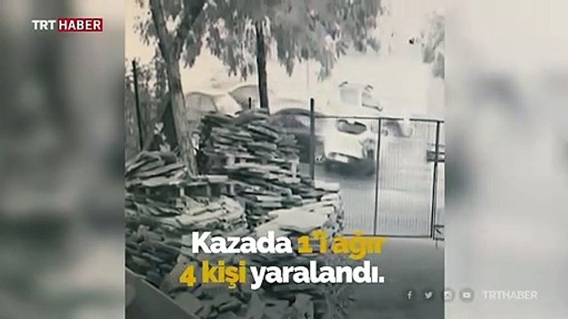 TEM bağlantı yolunda zincirleme kaza: 4 yaralı