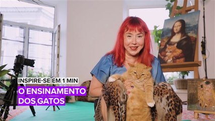 Inspire-se em 1 min: Svetlana tem orgulho de ser uma "senhora dos gatos"