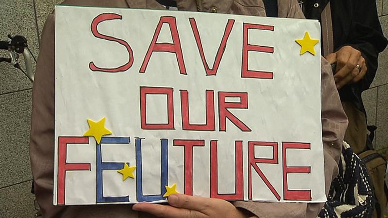 Brexit: Protest gegen Johnson in Dublin