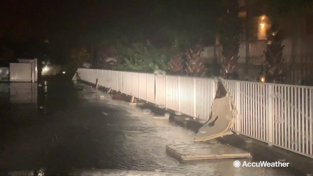 Fire alarms ring from buildings due to violent winds