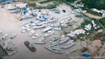 A destruição provocada pelo furacão Dorian nas Bahamas