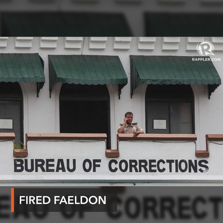 Duterte fires Nicanor Faeldon as BuCor chief