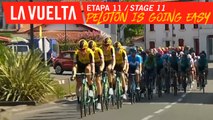 Le peloton est tranquille / The peloton is going easy - Étape 11 / Stage 11 | La Vuelta 19