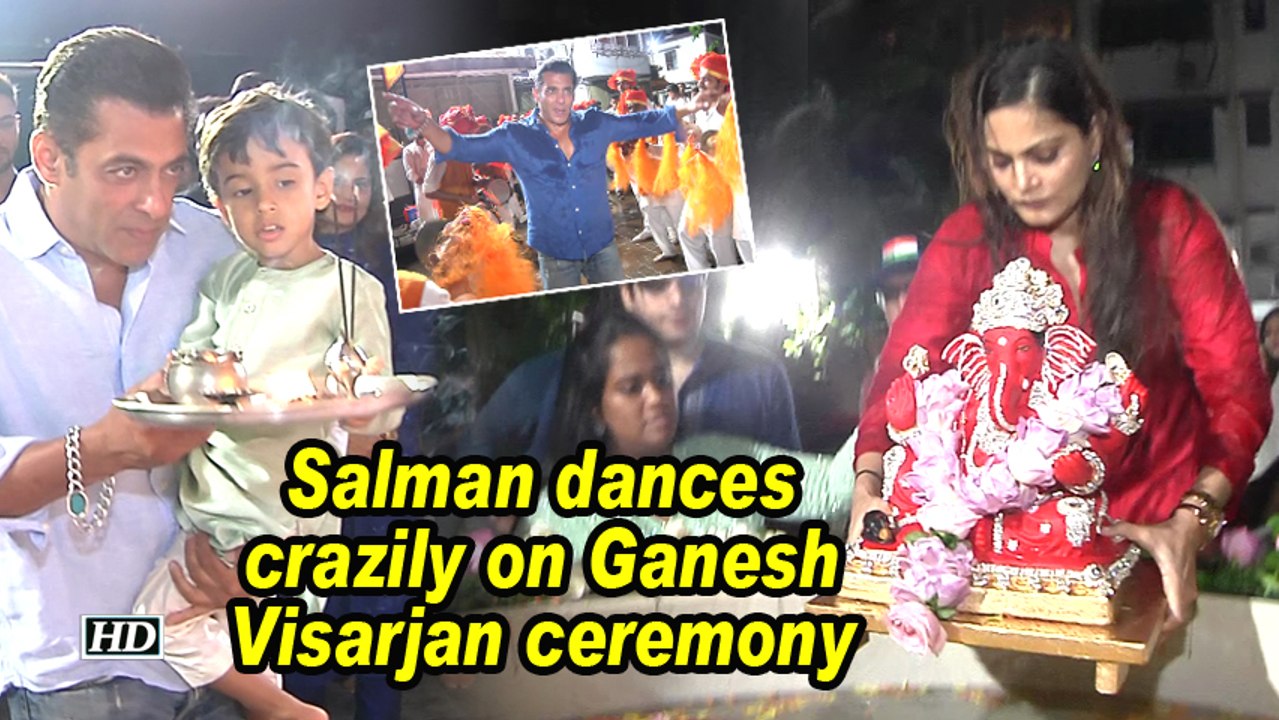 Salman dances crazily on Ganesh Visarjan ceremony