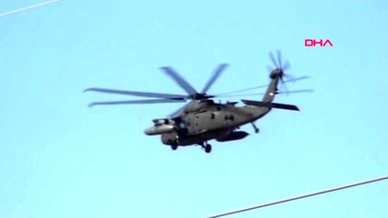 Şanlıurfa akçakale'de helikopter hareketliliği