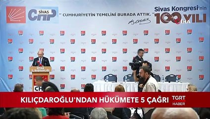 Kemal Kılıçdaroğlu'ndan Hükümete 5 Çağrı