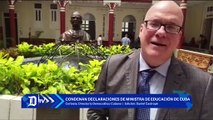 Condenan en el exilio declaraciones de la ministra de Educacion de Cuba