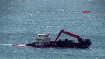 Çanakkale karaya oturan liman tarama gemisi kurtarıldı