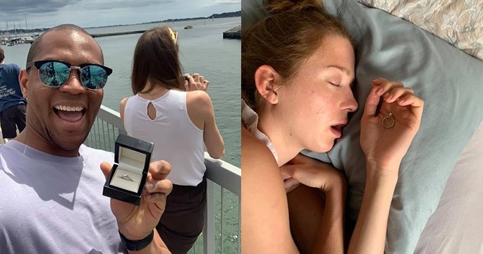 Pendant un mois, il a fait sa demande en mariage à sa copine, sans qu'elle le remarque