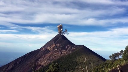 Incredible View of Volcanic Eruption