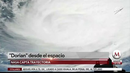Así se ve el húracan 'Dorian' desde el espacio