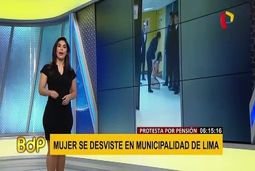 Municipalidad de Lima responde por caso de mujer que se desvistió en protesta