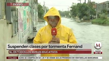 Suspenden clases en Nuevo León por tormenta 'Fernand'
